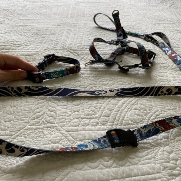 Woof Concept "Koi" Walking Starter Kit (collar, harness, leash) size S - Picture 10 of 16